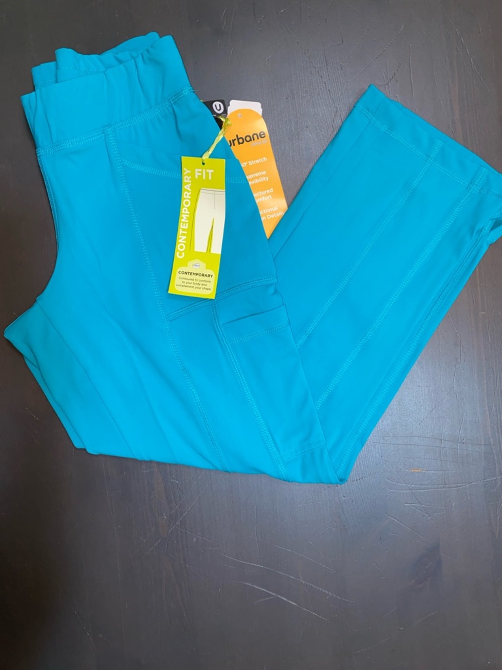 Urbane Bright Teal Performance Scrub Pants SP